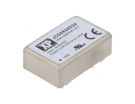 Przetwornica DC/DC 6W 18-36VDC / 24VDC -24VDC JCD0624D24