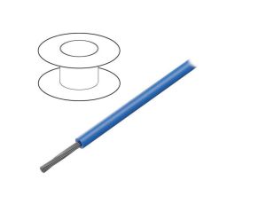 Przewód HookUp Wire linka Cu 24AWG PVC niebieski 150V 30,5m 7054 BL005