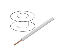 Przewód HookUp Wire linka Cu 12AWG PA,PVC biały 600V 30,5m 541219 WH005