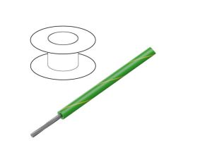 Przewód HookUp Wire linka Cu 18AWG PVC zielono-żółty 600V 305m 3075 GY001