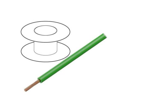 Przewód HookUp Wire linka Cu 12AWG PA,PVC zielony 600V 30,5m 541219 GR005
