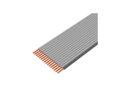 Przewód o dł 30,5m wstążkowy 0,635mm linka Cu nieekranowany PVC szary 3754-20 (100FT)