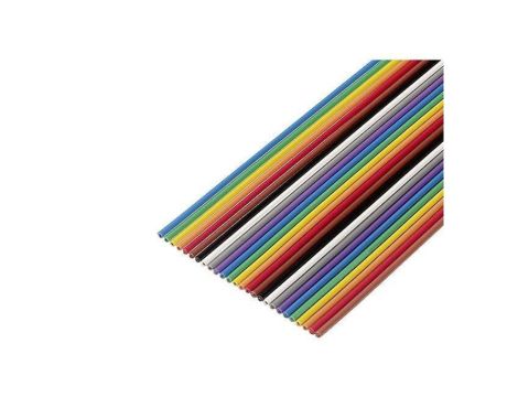 Przewód o dł 30,5m wstążkowy 18x26AWG 1,27mm linka Cu nieekranowany PVC 3811/18 (100FT)