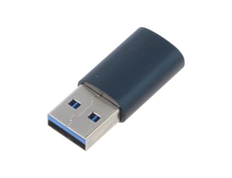 Adapter USB 3.1 USB A wtyk - USB C gniazdo stop aluminium ZJJQ000103