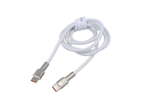 Kabel USB C wtyk z obu stron 1m biały 100W CATJK-C02