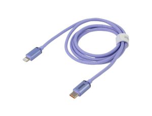 Kabel USB 2.0 Apple Lightning wtyk - USB C wtyk 1,2m fioletowy CAJY000205