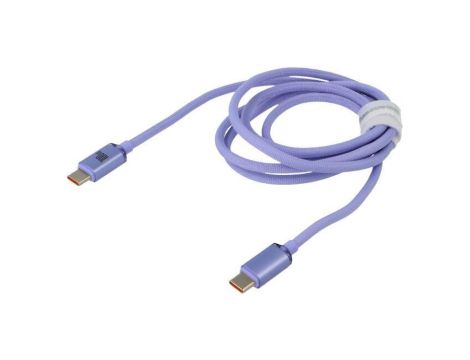Kabel USB 2.0 USB C wtyk z obu stron 1,2m fioletowy 100W CAJY000605