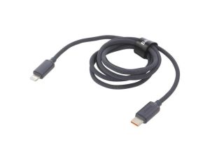 Kabel USB 2.0 Apple Lightning wtyk - USB C wtyk 1,2m czarny CAJY000201