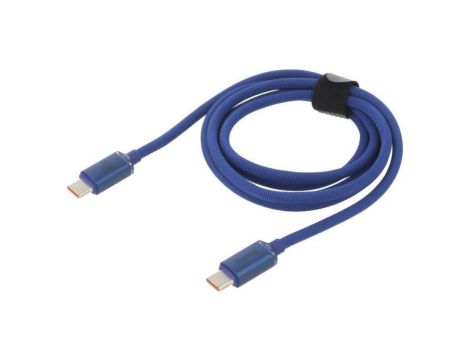 Kabel USB 2.0 USB C wtyk z obu stron 1,2m niebieski 100W CAJY000603