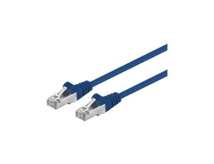 Patchcord FTP kat.5e kabel sieciowy LAN 2x RJ45 linka niebieski 2m Goobay