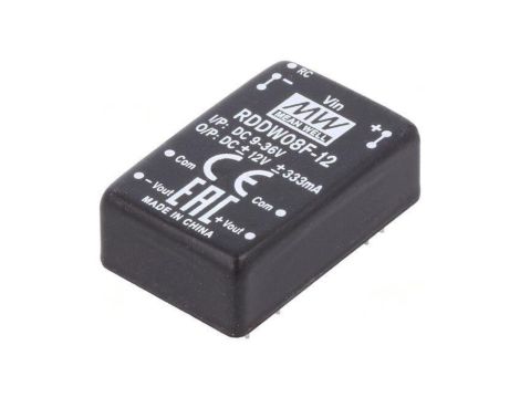 Przetwornica DC/DC 8W 9-36VDC 12VDC Uwyj2 -12VDC RDDW08F-12