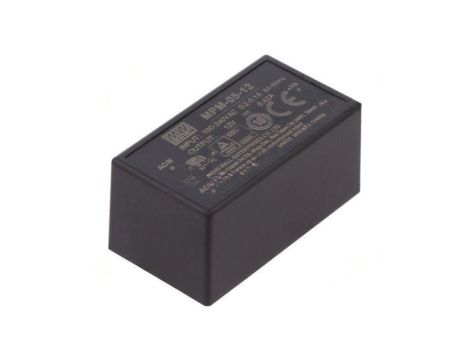 Przetwornica AC/DC 5W 80-264VAC 12VDC Iwyj 420mA OUT 1 MPM-05-12