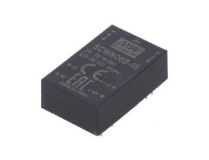 Przetwornica DC/DC 6W 18-36VDC 15VDC Iwyj 400mA SCWN06B-15