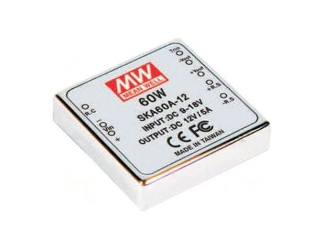 Przetwornica DC/DC 60W 9-18VDC 12VDC Iwyj 5A 2x2 SKA60A-12