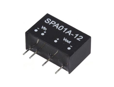 Przetwornica DC/DC 1W 9-18VDC 12VDC Iwyj 8-83mA SPA01A-12