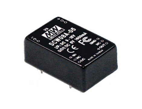 Przetwornica DC/DC 8W 9-18VDC 12VDC Iwyj 670mA SCW08A-12