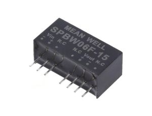 Przetwornica DC/DC 6W 9-36VDC 15VDC Iwyj 0-400mA SPBW06F-15