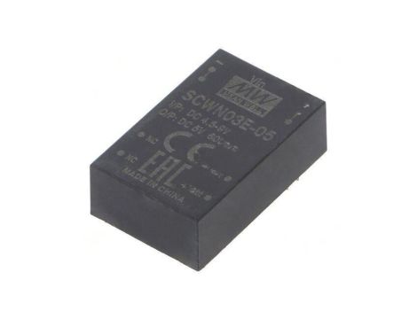 Przetwornica DC/DC 3W 4, 5-9VDC 5VDC Iwyj 600mA SCWN03E-05
