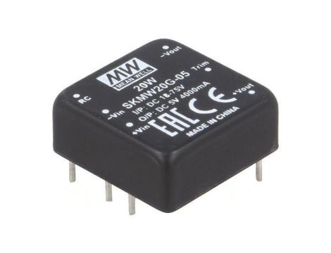 Przetwornica DC/DC 20W 18-75VDC 5VDC Iwyj 0-4000mA SKMW20G-05