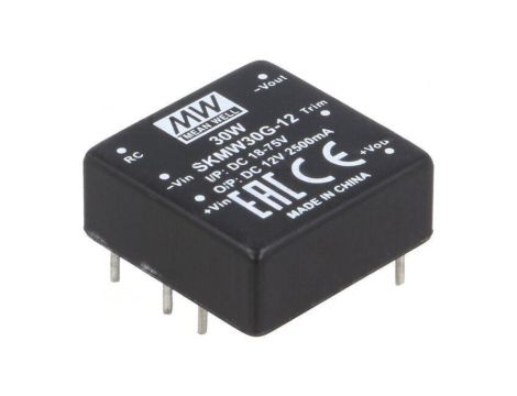 Przetwornica DC/DC 30W 18-75VDC 12VDC 1x1, DIP SKMW30G-12