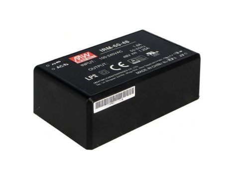 Przetwornica AC/DC 60W 85-264VAC 48VDC Iwyj 1250mA 91 IRM-60-48