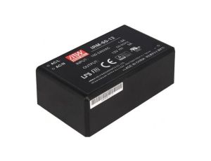 Przetwornica AC/DC 60W 85-264VAC 12VDC Iwyj 5000mA PCB IRM-60-12