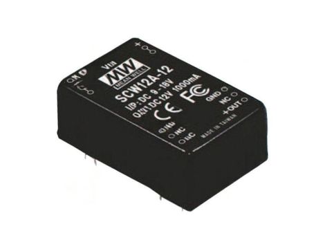 Przetwornica DC/DC 12W 9-18VDC 5VDC Iwyj 2400mA SCW12A-05