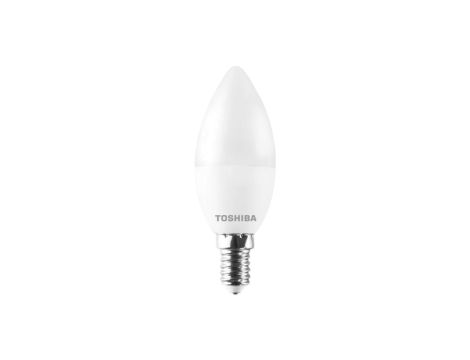 Żarówka LED E14 C37 4.7W = 40W 470lm 3000K Ciepła 220 Mleczna TOSHIBA