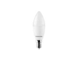Żarówka LED E14 C37 7W = 40W 806lm 3000K Ciepła 220 Mleczna TOSHIBA
