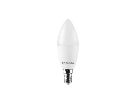 Żarówka LED E14 C37 7W = 40W 806lm 3000K Ciepła 220 Mleczna TOSHIBA