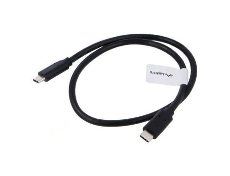 Kabel USB 3.1 USB C wtyk z obu stron złocony 0,5m czarny CA-CMCM-32CU-0005-BK