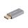 Adapter DisplayPort wtyk,HDMI gniazdo aluminium srebrny AD-DP-HD-01