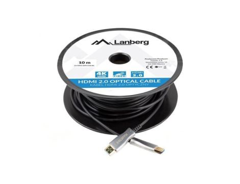 Kabel HDMI wtyk z obu stron PVC Dł: 10m czarny Żyła: Cu 18Gbps CA-HDMI-20FB-0100-BK