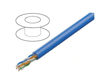 Przewód U/UTP 4x2x23AWG CCA PVC niebieski 305m LCU6-10CC-0305-B