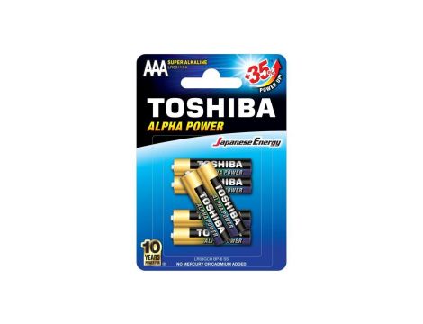 Bateria alkaliczna LR03 / AAA 1,5V ALPHA POWER /6szt./