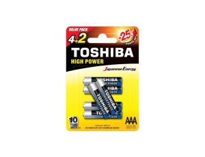 Bateria alkaliczna LR03 / AAA 1,5V HIGH POWER /6szt./
