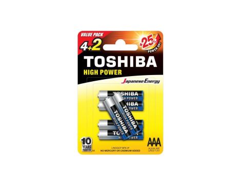 Bateria alkaliczna LR03 / AAA 1,5V HIGH POWER /6szt./