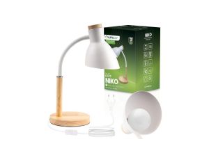 Lampka biurkowa dekoracyjna E27 NIKO Biała Lumiled