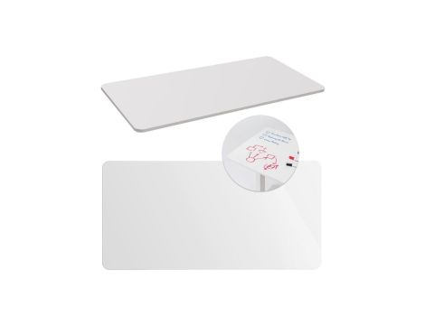 Blat tablicowy/flipchart na biurko Maclean, 120x60cm, biały, MDF, MC-452