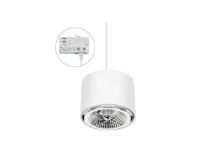 CHLOE AR111 NATYNKOWA GU10 250V IP20 120x85mm BIAŁY okrągła nieruchoma TRACK