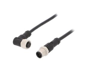 Kabel do czujników/automatyki 5-PIN M12-M12 1m wtyk wtyk M12A05ML-12AFR-SD001