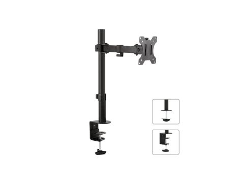 Uchwyt biurkowy do monitora LCD 13-32 8kg VESA 75x75 oraz 100x100 pojedyncze ramię Maclean MC-752
