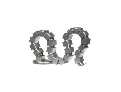 Organizator maskownica kabli do biurka Maclean MC-727 S srebrna, regulowana długość MC-727