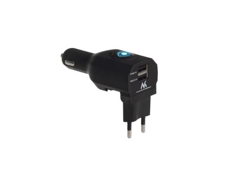 Ładowarka uniwersalna samochodowa / domowa 2,1A 2xUSB Macelan Energy MCE127 MCE127
