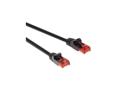 Przewód kabel patchcord UTP cat6 wtyk-wtyk 0,5m czarny Maclean MCTV-300 B MCTV-300
