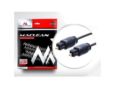 Przewód optyczny Toslink T-T ULTRA SLIM 1m Maclean MCTV-751 MCTV-751