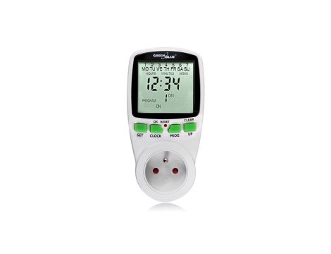 Włącznik czasowy - timer cyfrowy GreenBlue GB105 16 programów max 240 programów GB105