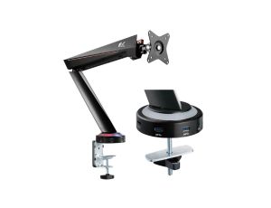 Uchwyt gamingowy do monitora LCD NanoRS RS886 17-32 8kg vesa 75x75 oraz 100x100 podwójne ramię