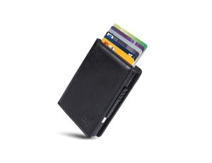 Portfel antykradzieżowy skóra RFiD blocking RS85B NanoRS funkcja pop up