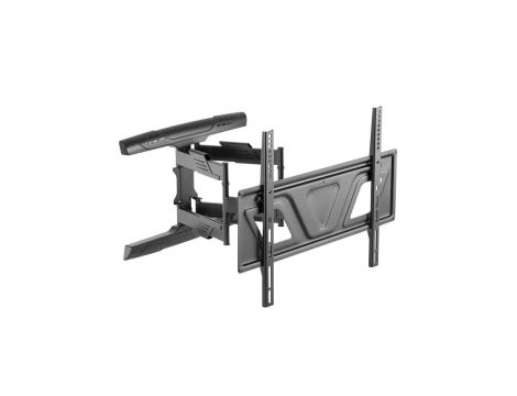 Uchwyt do telewizora lub monitora 37-80 płaski Maclean MC-832 czarny max vesa 600x400 45kg, odległość od ściany 41-475mm